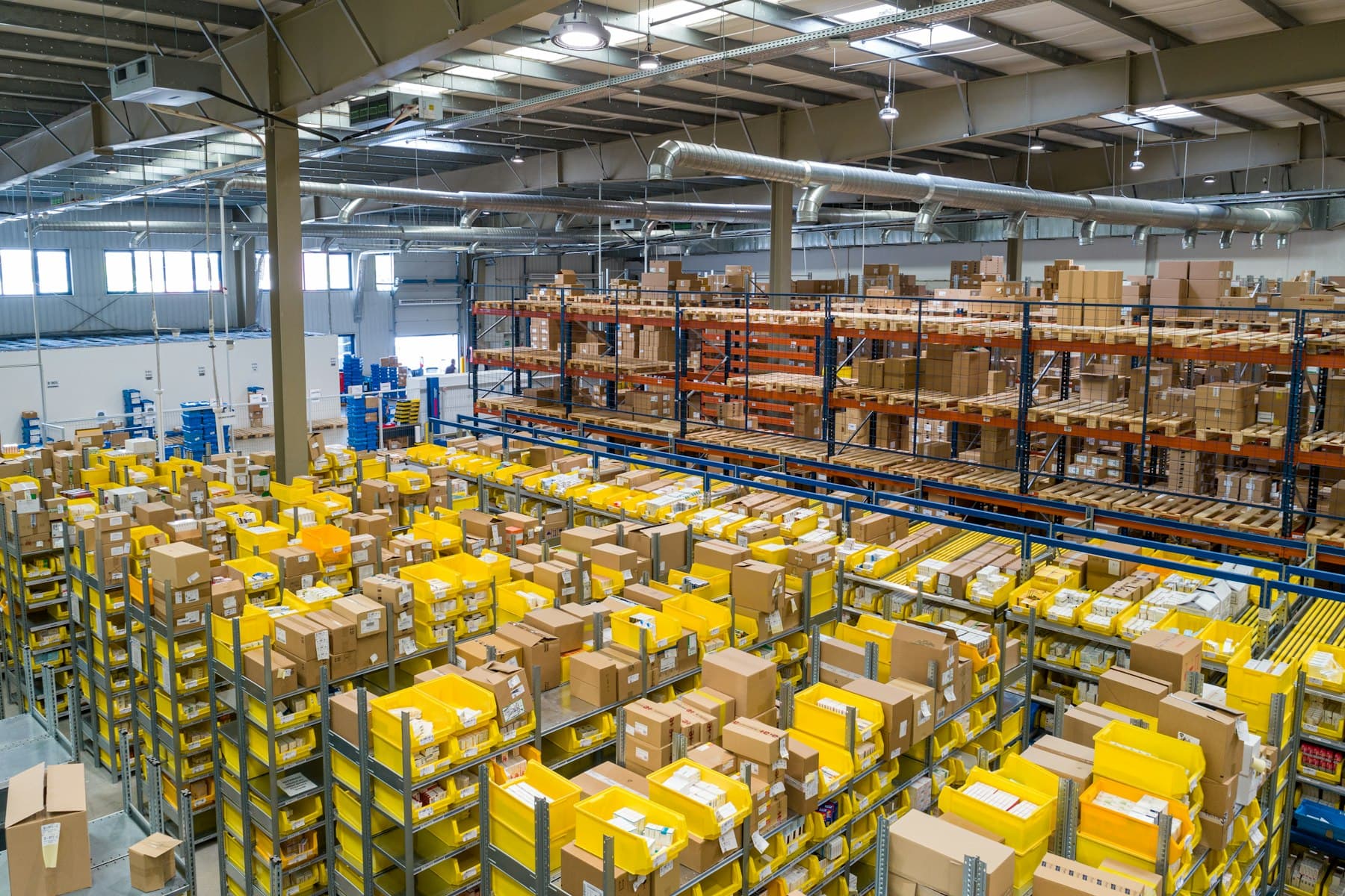 Corrugated packaging warehouse